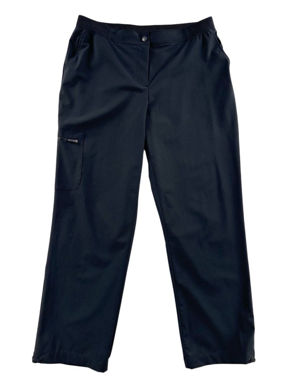 Zenergy by Chico's Black Utility Pants w/ Cinch Hem Size 2 Regular